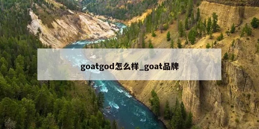 goatgod怎么样_goat品牌